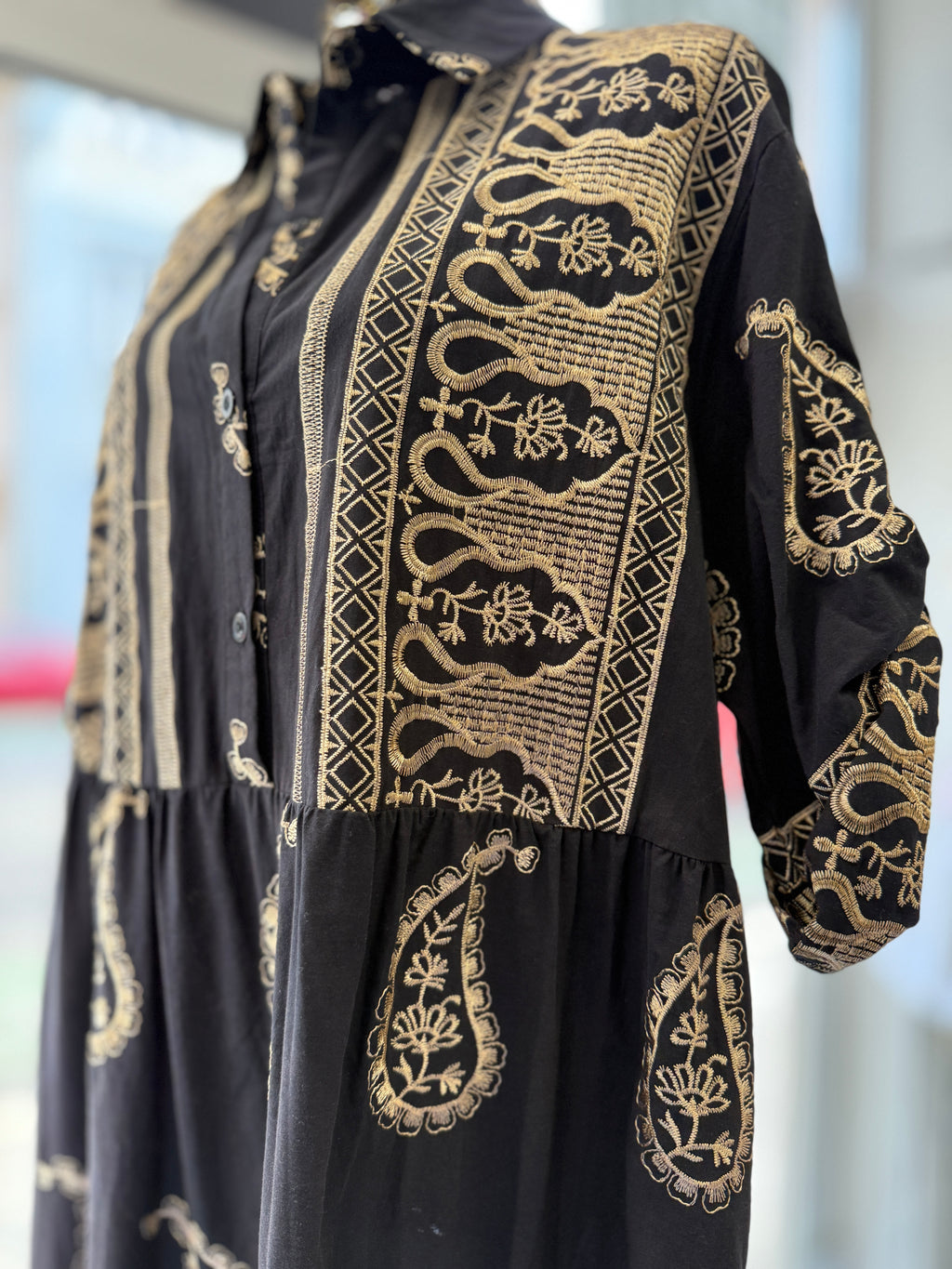 Oriental Black Dress