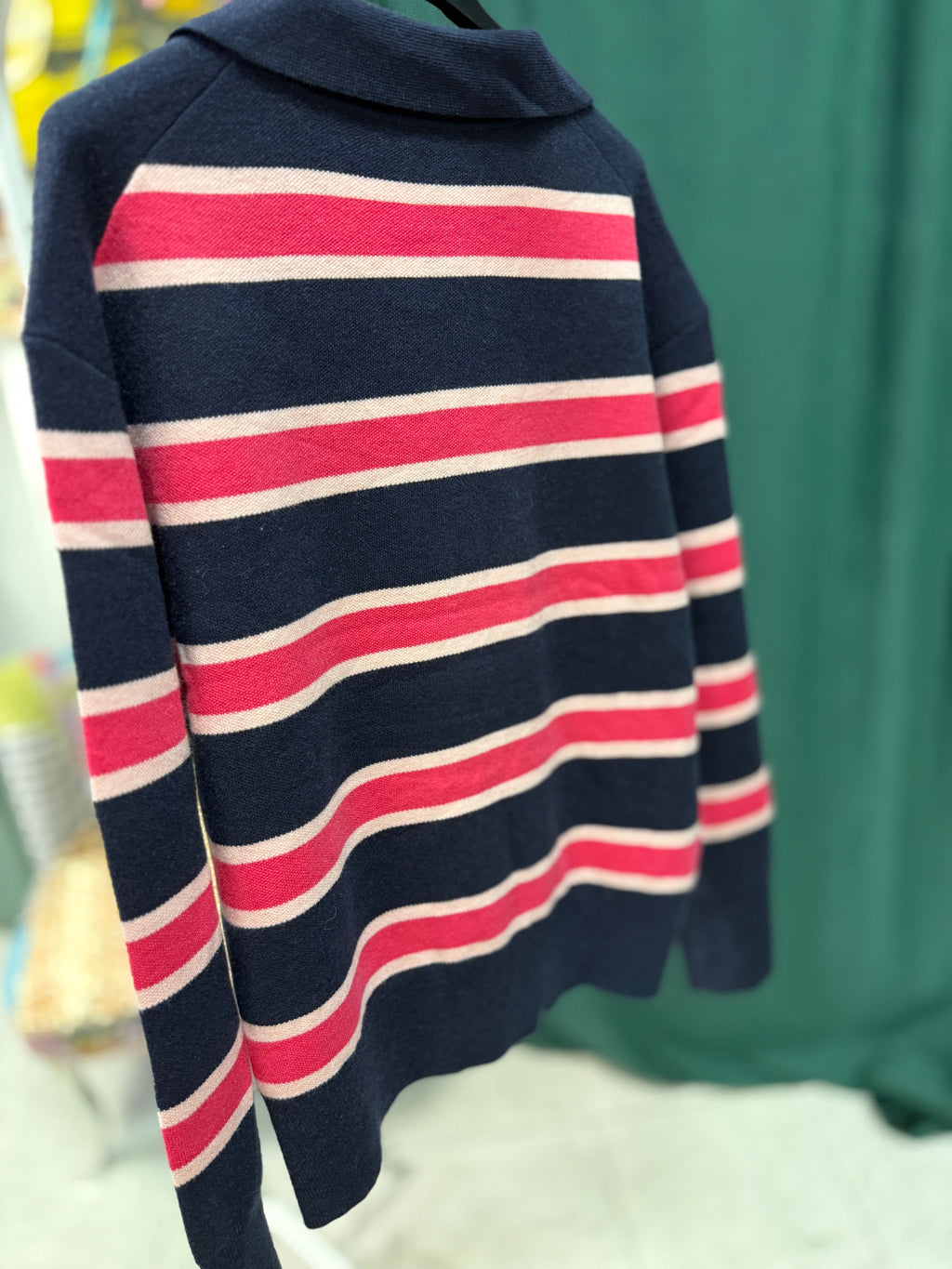 PinkyBlue polo sweater