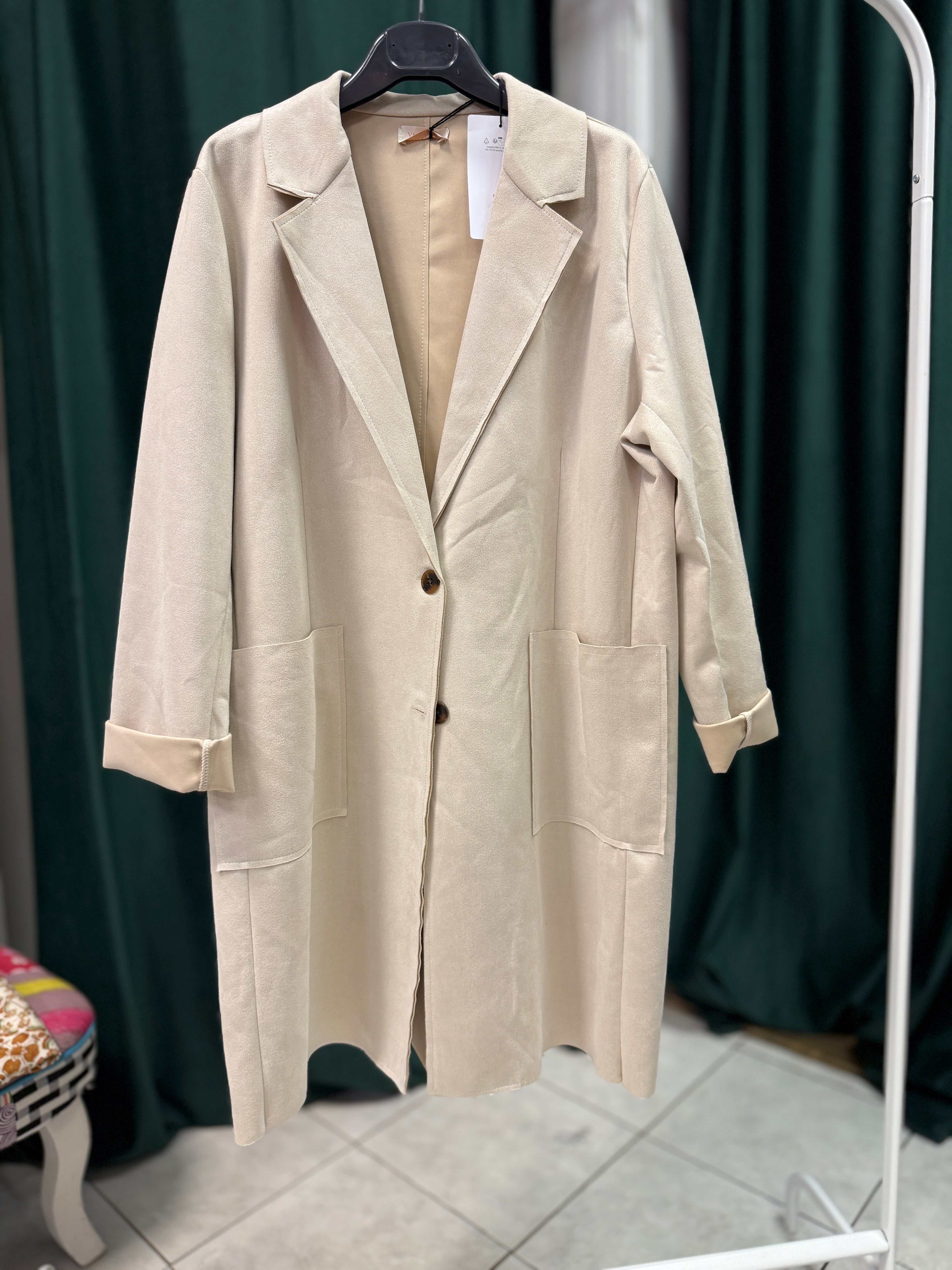 Jacket beige big size