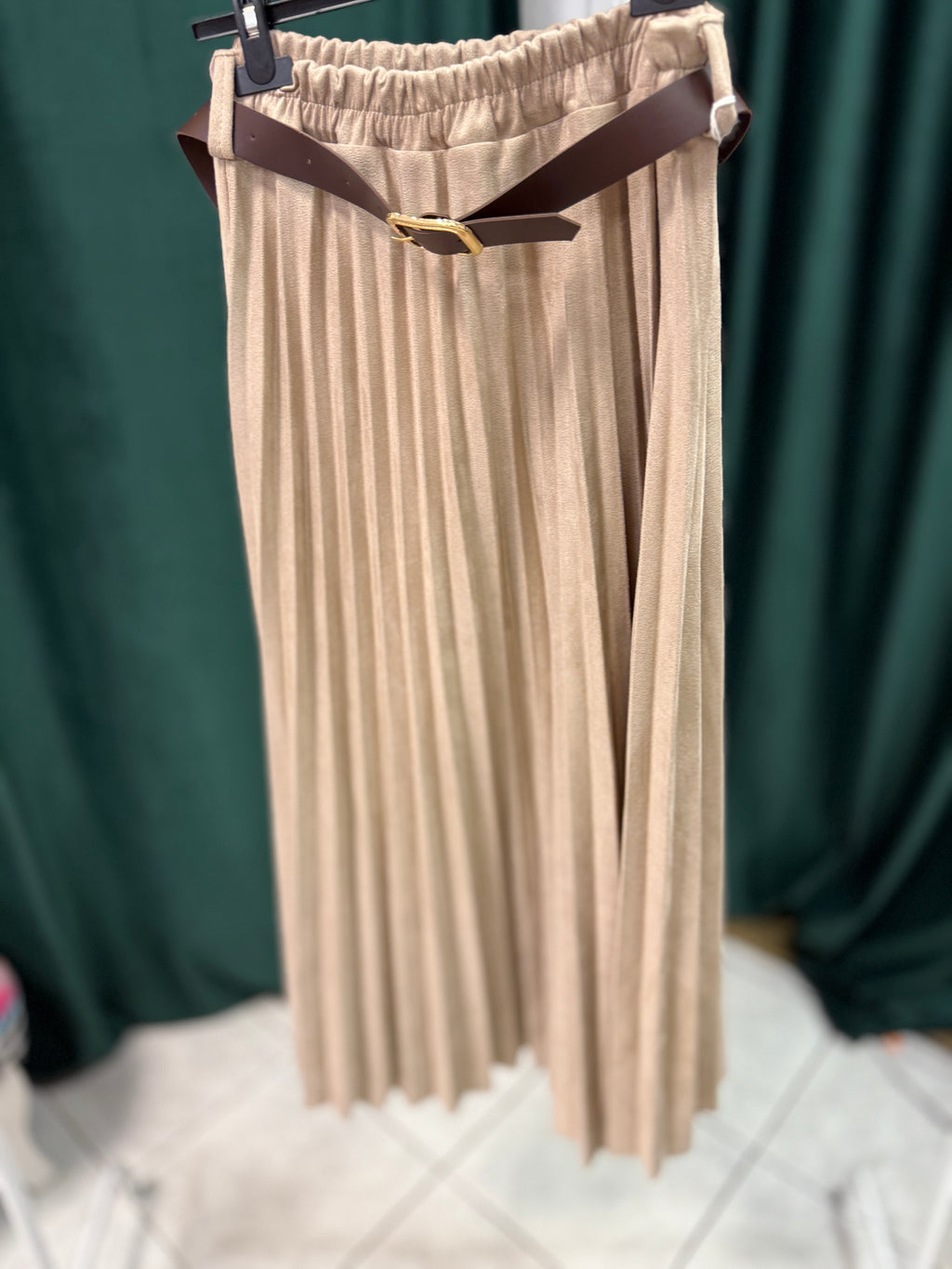 Skirt beige casual one size
