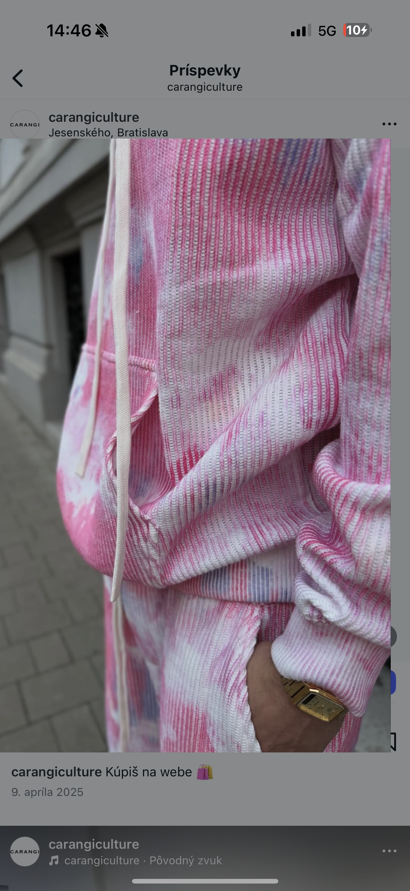 Pink short set Cotton CARANGI