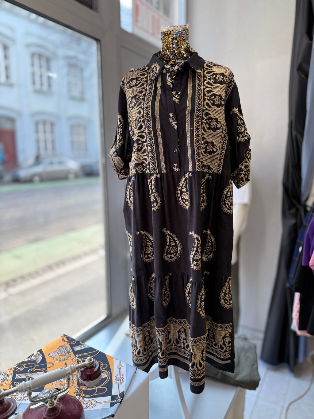 Oriental Black Dress