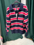 PinkyBlue polo sweater