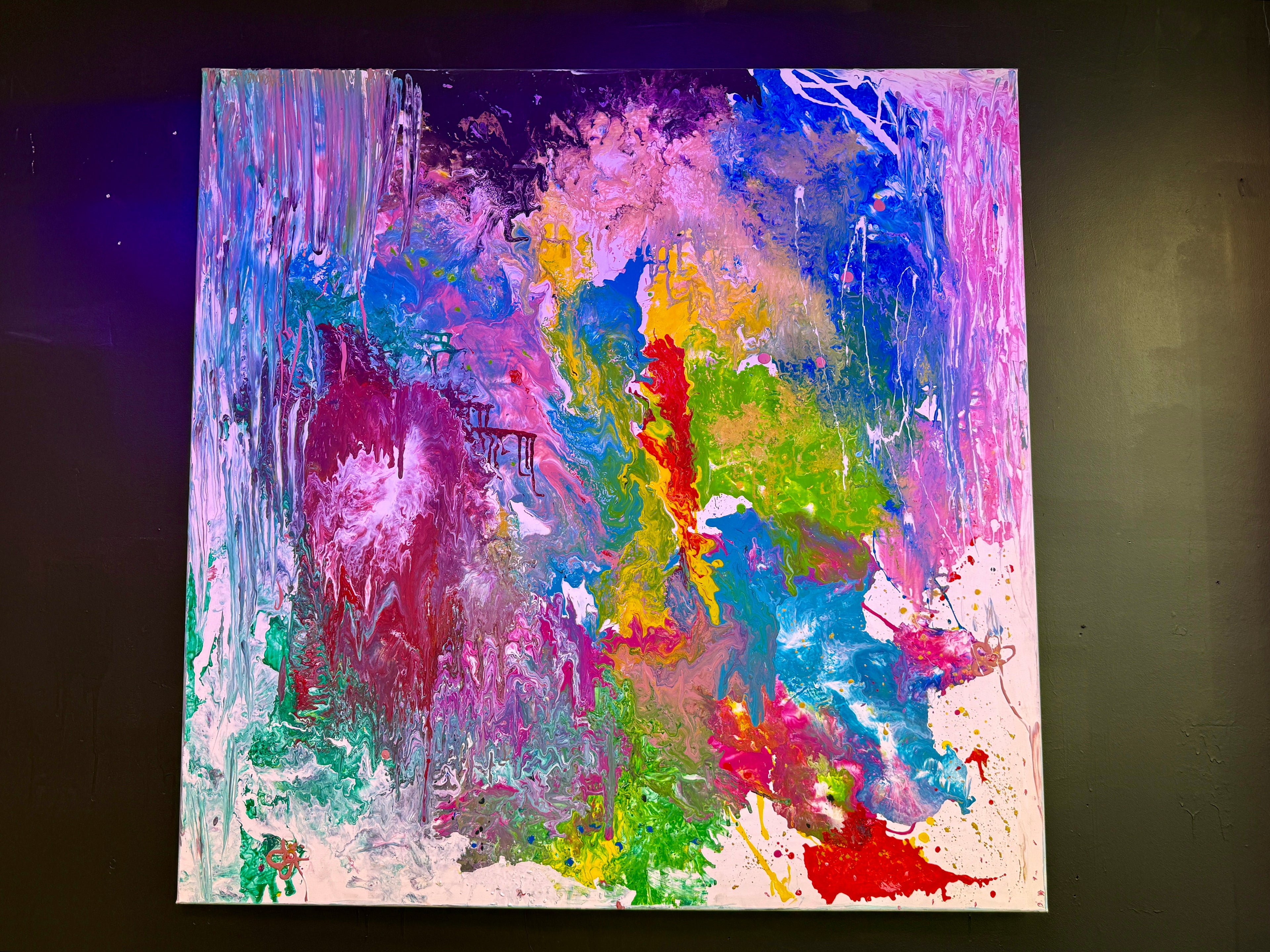 Cosmic Bloom 150x150cm