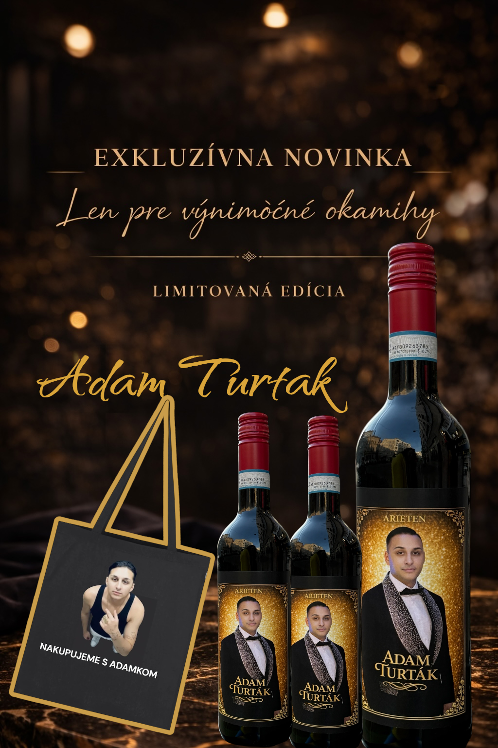 ADAM TURTAK exkluzivne darcekove vino 6x + taska zdarma