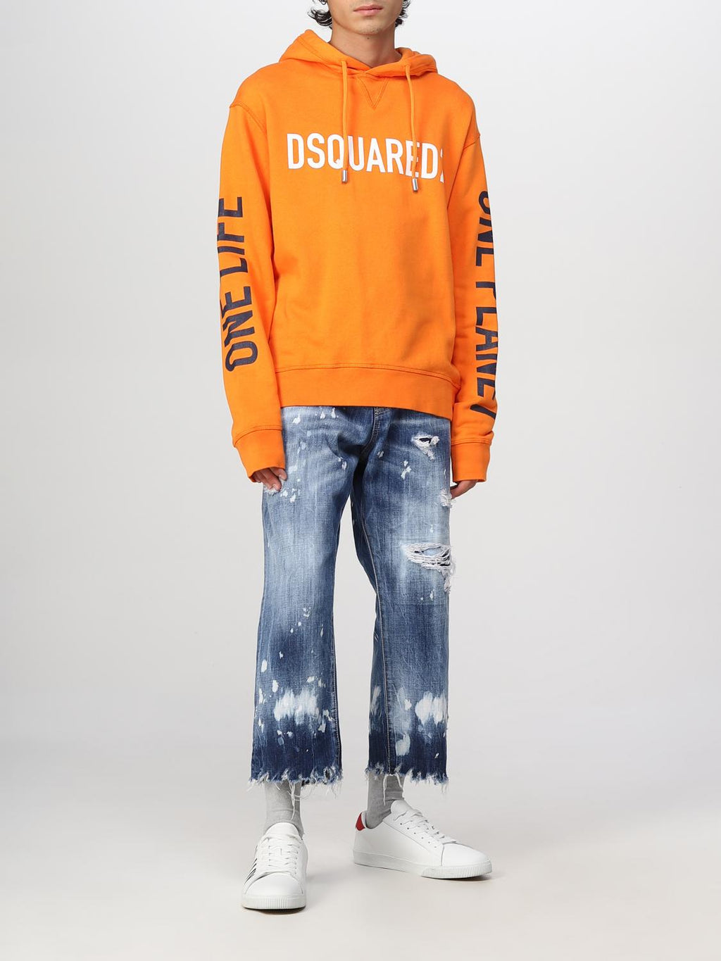 DSQUARED2 HOODED TRACK JACKETS