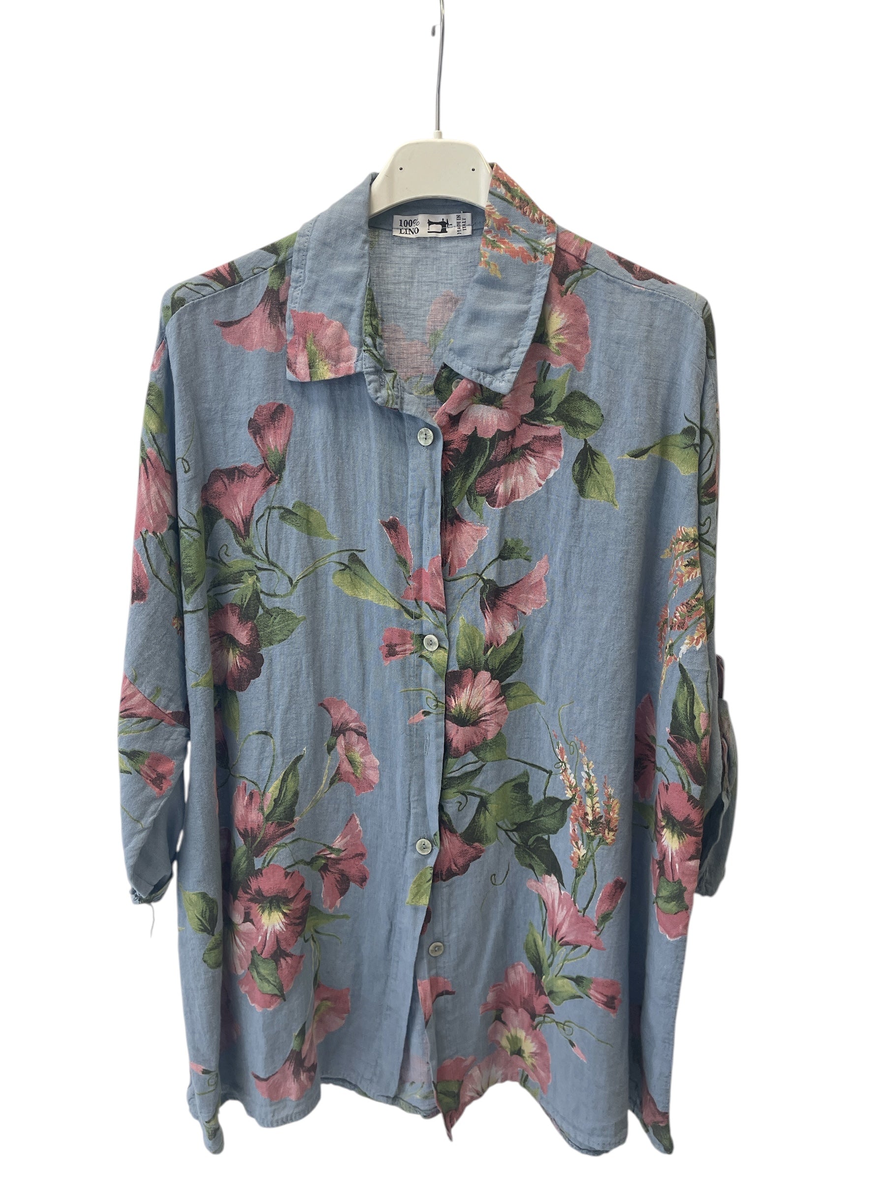 100% LINO KOŠELA KVETOVÁ